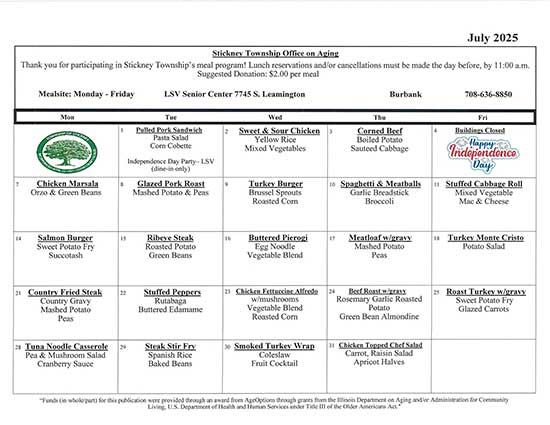 May Menu